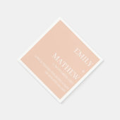 STYLISH MODERN CUSTOMIZED ELEGANT CLASSIC WEDDING  スタンダードカクテルナプキン (角)