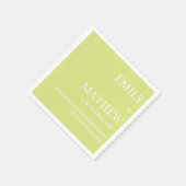 STYLISH MODERN CUSTOMIZED ELEGANT CLASSIC WEDDING スタンダードカクテルナプキン (角)