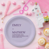 STYLISH MODERN CUSTOMIZED ELEGANT CLASSIC WEDDING  ペーパープレート (パーティー)