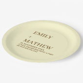 STYLISH MODERN CUSTOMIZED ELEGANT CLASSIC WEDDING  ペーパープレート (アングル)