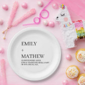 STYLISH MODERN CUSTOMIZED ELEGANT CLASSIC WEDDING  ペーパープレート (パーティー)