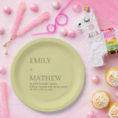 STYLISH MODERN CUSTOMIZED ELEGANT CLASSIC WEDDING  ペーパープレート (パーティー)