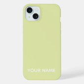 STYLISH MODERN CUSTOMIZED NAME CREAM COLOUR  iPhoneケース (裏面)