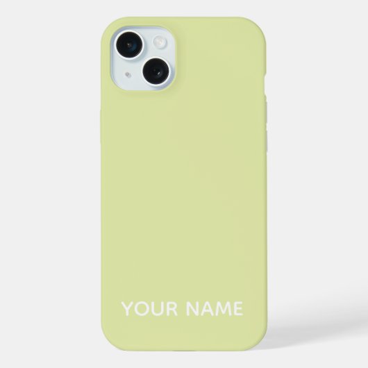 STYLISH MODERN CUSTOMIZED NAME CREAM COLOUR  iPhoneケース (裏面)