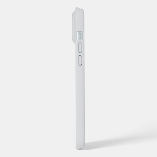 STYLISH MODERN CUSTOMIZED NAME LIGHT GREY COLOUR  iPhoneケース (左側面)