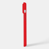 STYLISH MODERN CUSTOMIZED NAME RED COLOUR iPhoneケース (左側面)