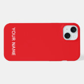 STYLISH MODERN CUSTOMIZED NAME RED COLOUR iPhoneケース (裏面横)
