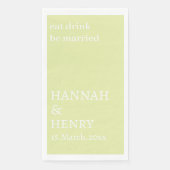 STYLISH MODERN CUSTOMIZED SCRIPT CREAM WEDDING  (正面)