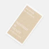 STYLISH MODERN CUSTOMIZED SCRIPT KHAKI WEDDING  (コーナー)