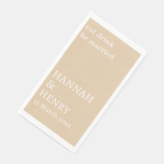 STYLISH MODERN CUSTOMIZED SCRIPT KHAKI WEDDING  (コーナー)