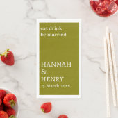 STYLISH MODERN CUSTOMIZED SCRIPT OLIVE WEDDING (インサイチュ)