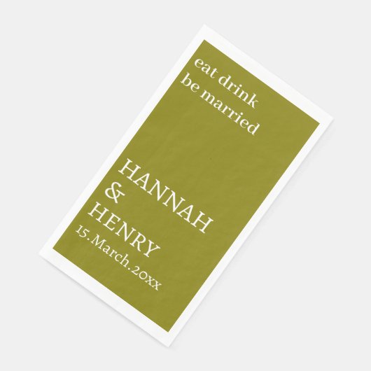STYLISH MODERN CUSTOMIZED SCRIPT OLIVE WEDDING (コーナー)