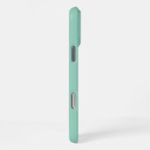 STYLISH MODERN ELEGANT CLASSIC CUSTOM PALE GREEN iPhoneケース (右側面)