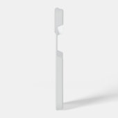 STYLISH MODERN ELEGANT CUSTOMIZED NAME LIGHT GREY iPhoneケース (左側面)