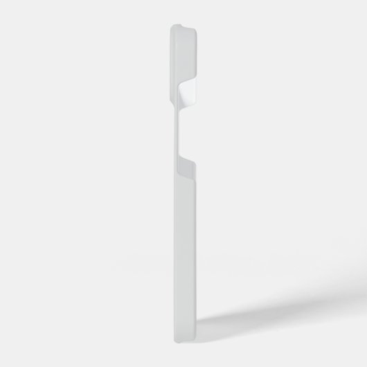 STYLISH MODERN ELEGANT CUSTOMIZED NAME LIGHT GREY iPhoneケース (左側面)