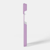 STYLISH MODERN ELEGANT CUSTOMIZED NAME LIGHT LILAC iPhoneケース (左側面)