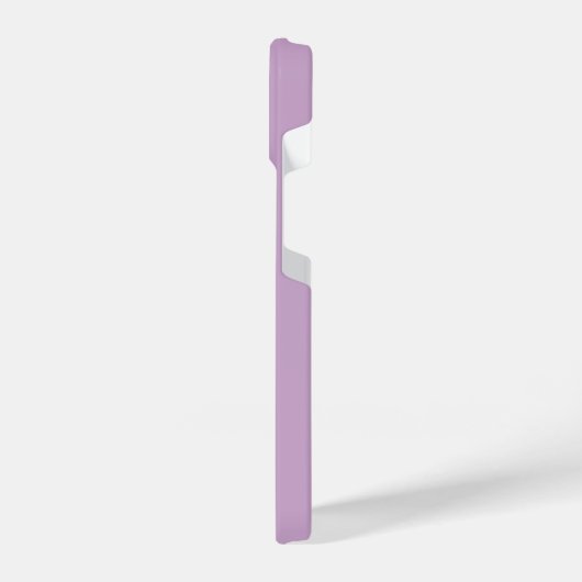 STYLISH MODERN ELEGANT CUSTOMIZED NAME LIGHT LILAC iPhoneケース (左側面)