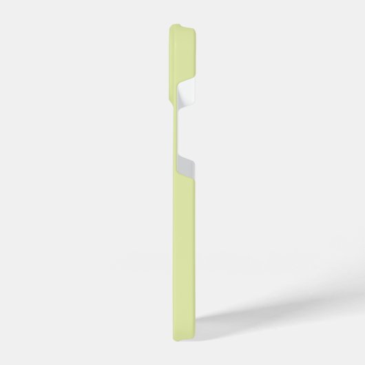 STYLISH MODERN ELEGANT CUSTOMIZED NAME LIME YELLOW iPhoneケース (左側面)