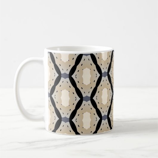 Stylish modern geometric coffee mug コーヒーマグカップ (左)