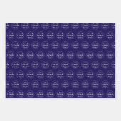 Stylish Modern Logo Pattern BRB Gift Wrap Sheets ラッピングペーパーシート (正面)