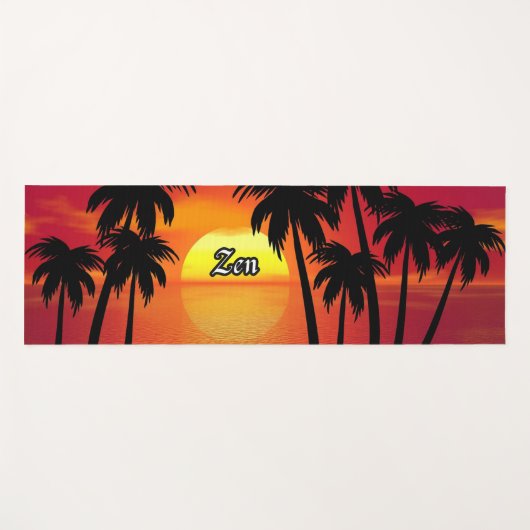 Stylish Modern  Minimalist Zen ヨガマット (正面(横))
