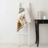 Stylish Modern Pet Dog Photo Collage Taupe Brown シェルパブランケット (インサイチュ)