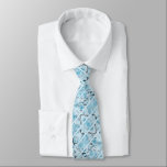 Stylish Modern Stripes ネクタイ<br><div class="desc">Stylish and chic,  modern stripes blue men's necktie.</div>