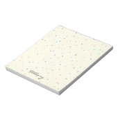 Stylish Modern Trendy Simple Geometric Girly ノートパッド (回転)