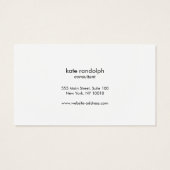 Stylish Modern Turquoise Gold Border Beauty salon (裏面)