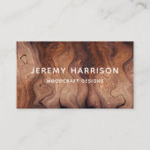 Stylish Modern Wooden Carpentry Construction 名刺 (正面)