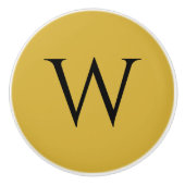Stylish Monogram M Gold Ceramic Furniture Knob セラミックノブ (正面)