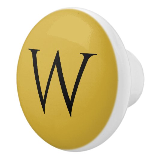 Stylish Monogram M Gold Ceramic Furniture Knob セラミックノブ (右)