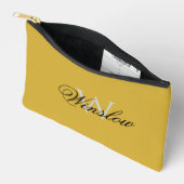 Stylish Monogram Zipper Pouch for Personal Items アクセサリーポーチ (見開き)