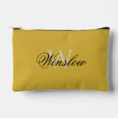 Stylish Monogram Zipper Pouch for Personal Items アクセサリーポーチ (正面)