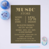 Stylish Music Store Advertising チラシ (シングル)