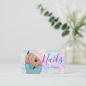 Stylish Nail Art Manicurist Artist Opal Iridescent 名刺 (スタンド正面)