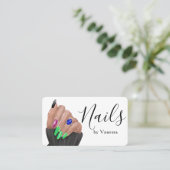 Stylish Nail Artist Nail Technician Branding 名刺 (スタンド正面)