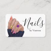 Stylish Nail Artist Nail Technician Branding Chic 名刺 (正面)