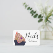 Stylish Nail Artist Nail Technician Branding Chic 名刺 (スタンド正面)