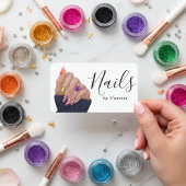 Stylish Nail Artist Nail Technician Branding Chic 名刺