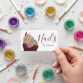 Stylish Nail Technician Branding Nail Artist Chic 名刺