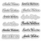 Stylish Name Sticker シール (正面)