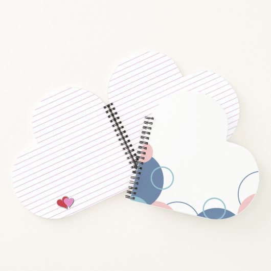 Stylish Notebook with Colorful Circles Design ノートブック (内部)