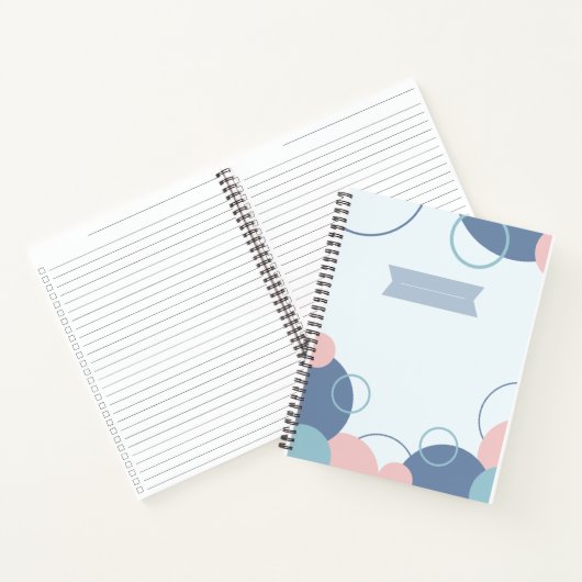Stylish Notebook with Colorful Circles Design ノートブック (内部)