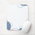 Stylish Notebook with Colorful Circles Design マウスパッド<br><div class="desc">Bring joy and organization to your day with this modern notebook. The cover features a light blue background decorated with overlapping circles in vibrant shades of blue, pink, and teal, accented by an elegant ribbon banner in the center. Inside, lined pages provide the perfect space for jotting down notes, ideas,...</div>