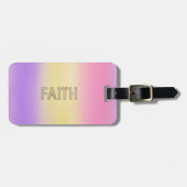Stylish ombre faith typography  ラゲッジタグ (正面横)