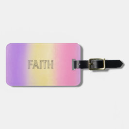 Stylish ombre faith typography  ラゲッジタグ