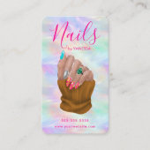 Stylish Opal Manicurist Artist Nail Salon Modern 名刺 (正面)