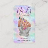 Stylish Opal Nail Studio Manicurist Artist Modern 名刺 (正面)