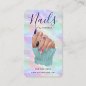 Stylish Opal Nail Studio Modern Manicurist Artist 名刺 (正面)